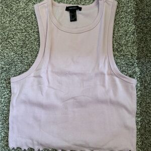 Forever 21 Lavender Ribbed Tank Top